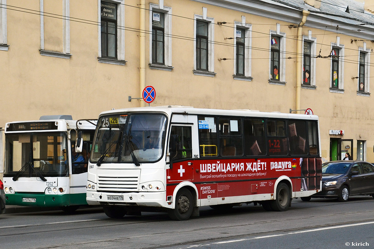 Санкт-Петербург, ПАЗ-320412-05 № 7842