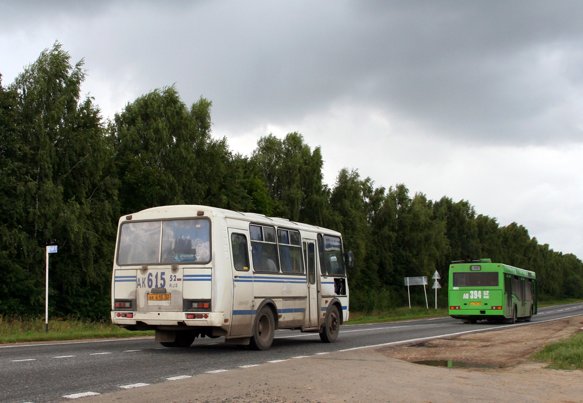 Нижегородская область, ПАЗ-32053 № АК 615 52