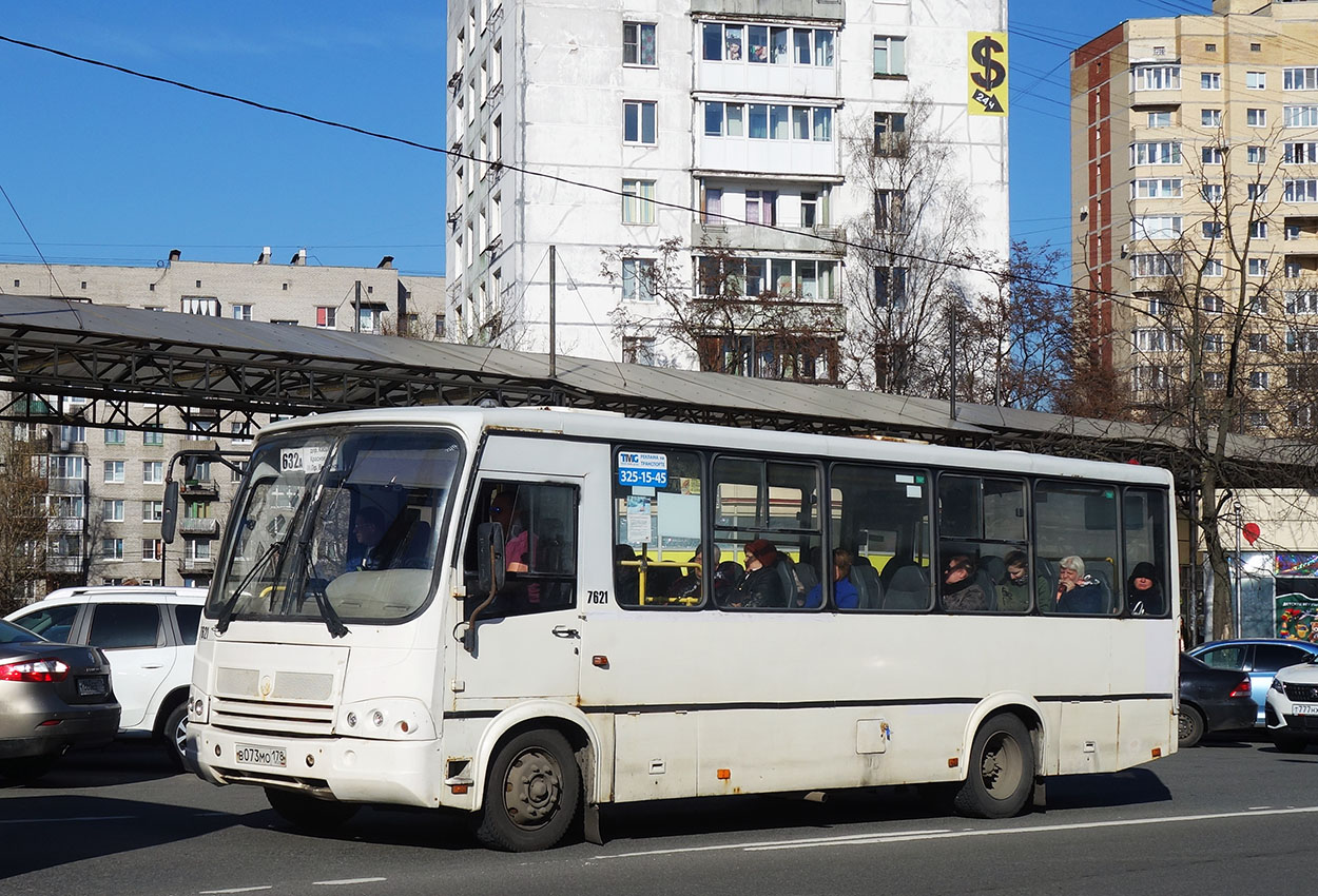 Санкт-Петербург, ПАЗ-320412-05 № 7621