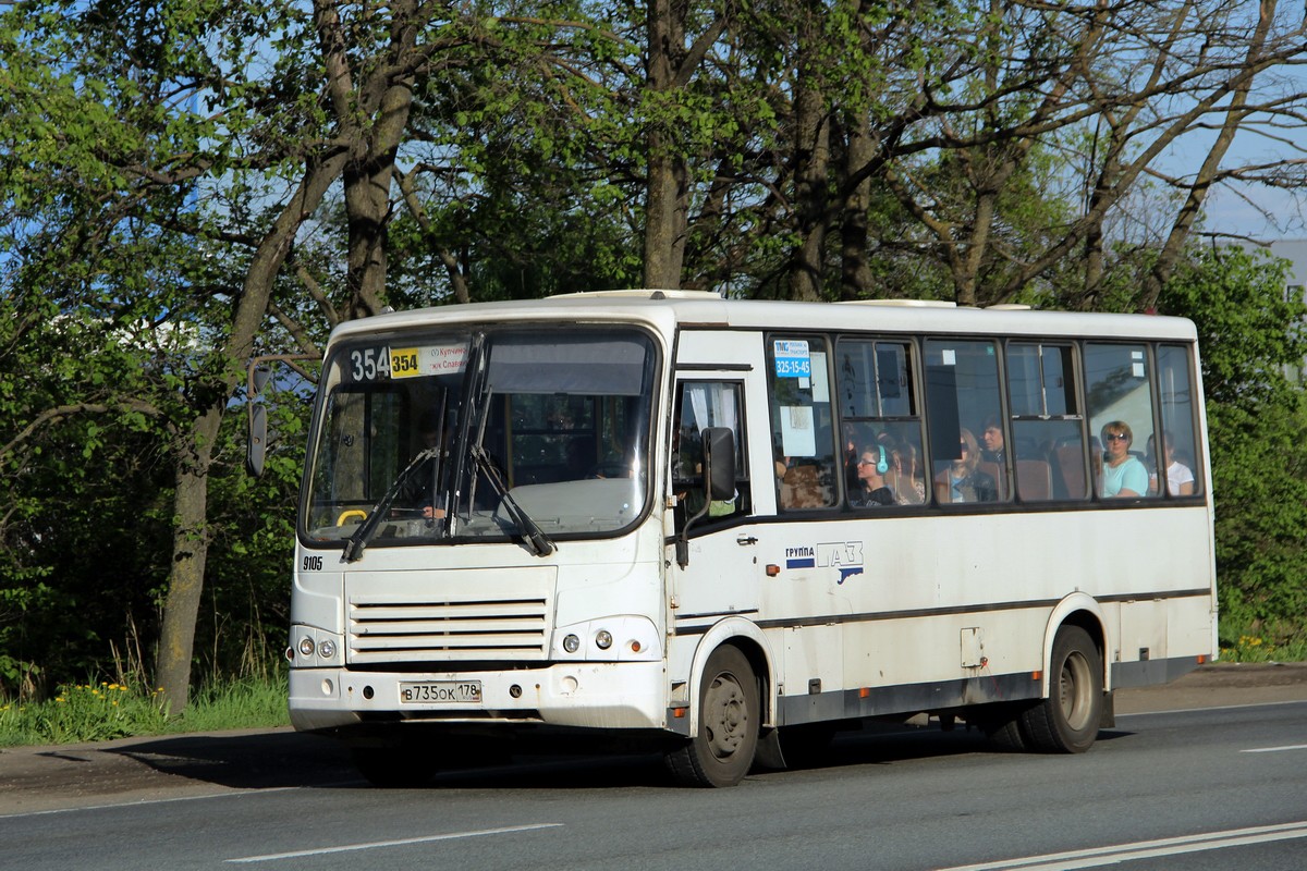 Санкт-Петербург, ПАЗ-320412-05 № 9105