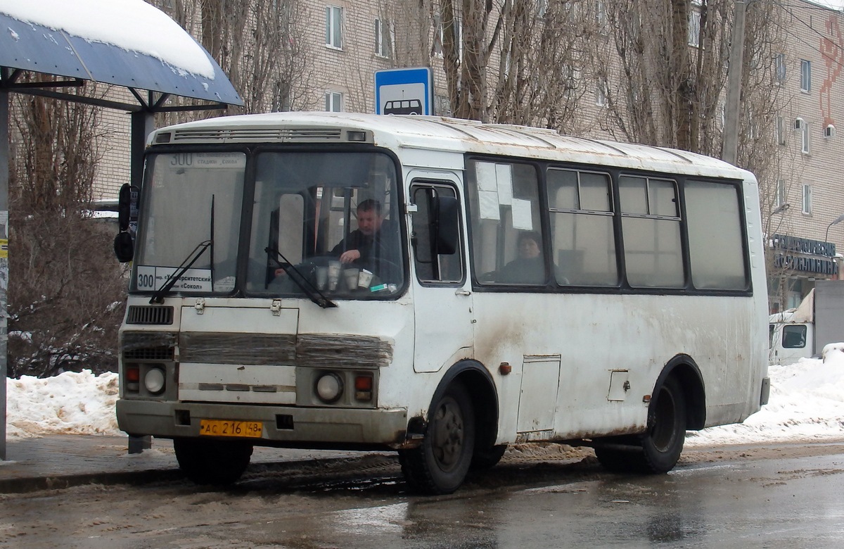 Липецкая область, ПАЗ-32054 № АС 216 48