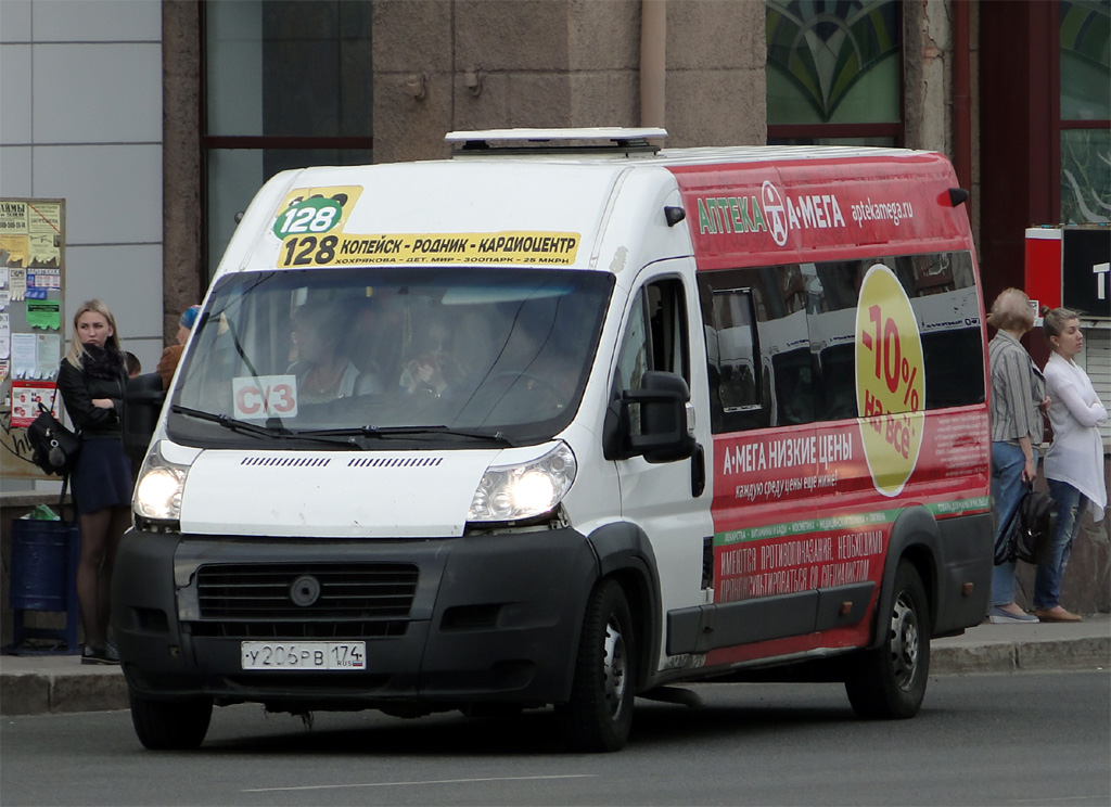 Челябинская область, Нижегородец-FST613 (FIAT Ducato) № У 206 РВ 174