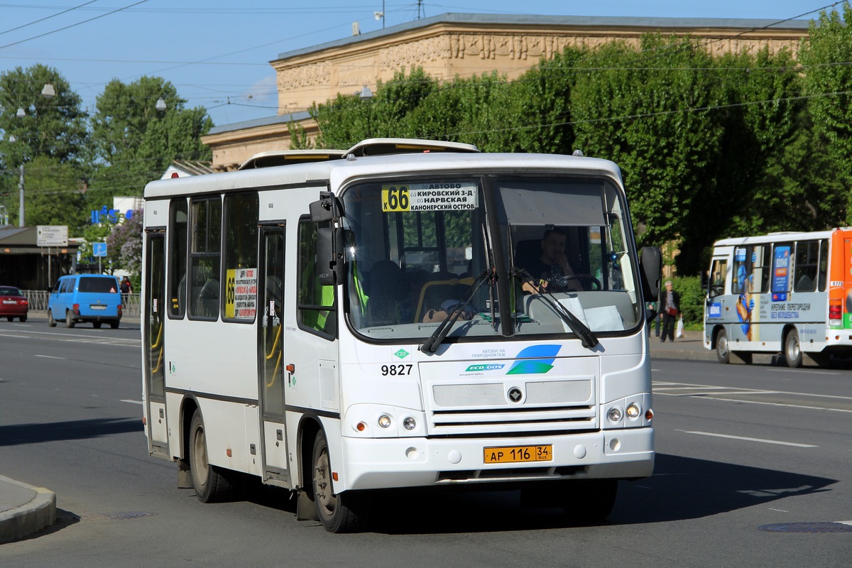 Санкт-Петербург, ПАЗ-320302-11 № 9827