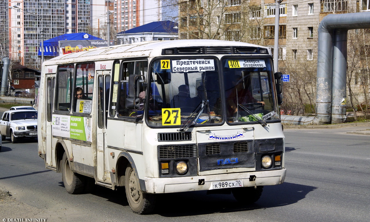 Томская область, ПАЗ-32051-110 № К 989 СХ 70