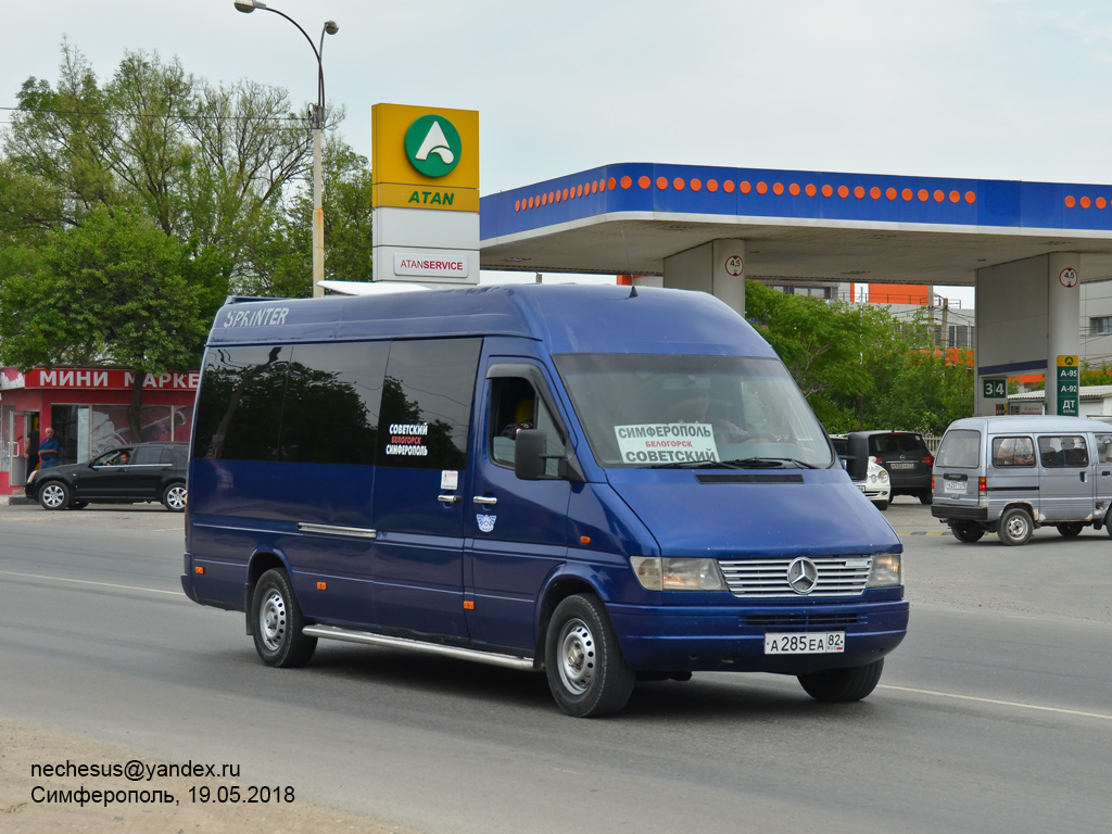 Республика Крым, Mercedes-Benz Sprinter 312D № А 285 ЕА 82 — Фото —  Автобусный транспорт