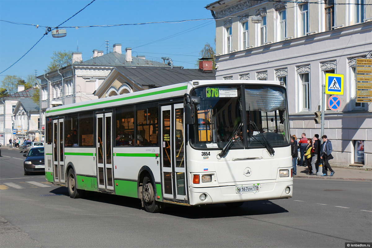 Санкт-Петербург, ЛиАЗ-5293.60 № 3654