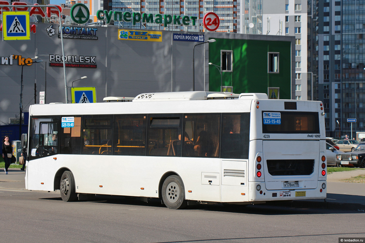 Санкт-Петербург, ЛиАЗ-4292.60 (1-2-1) № 4239