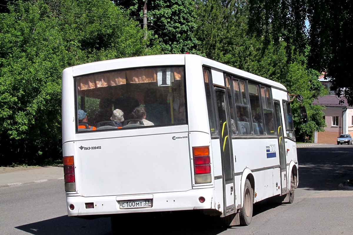 Владимирская область, ПАЗ-320412-03 № С 100 МТ 33