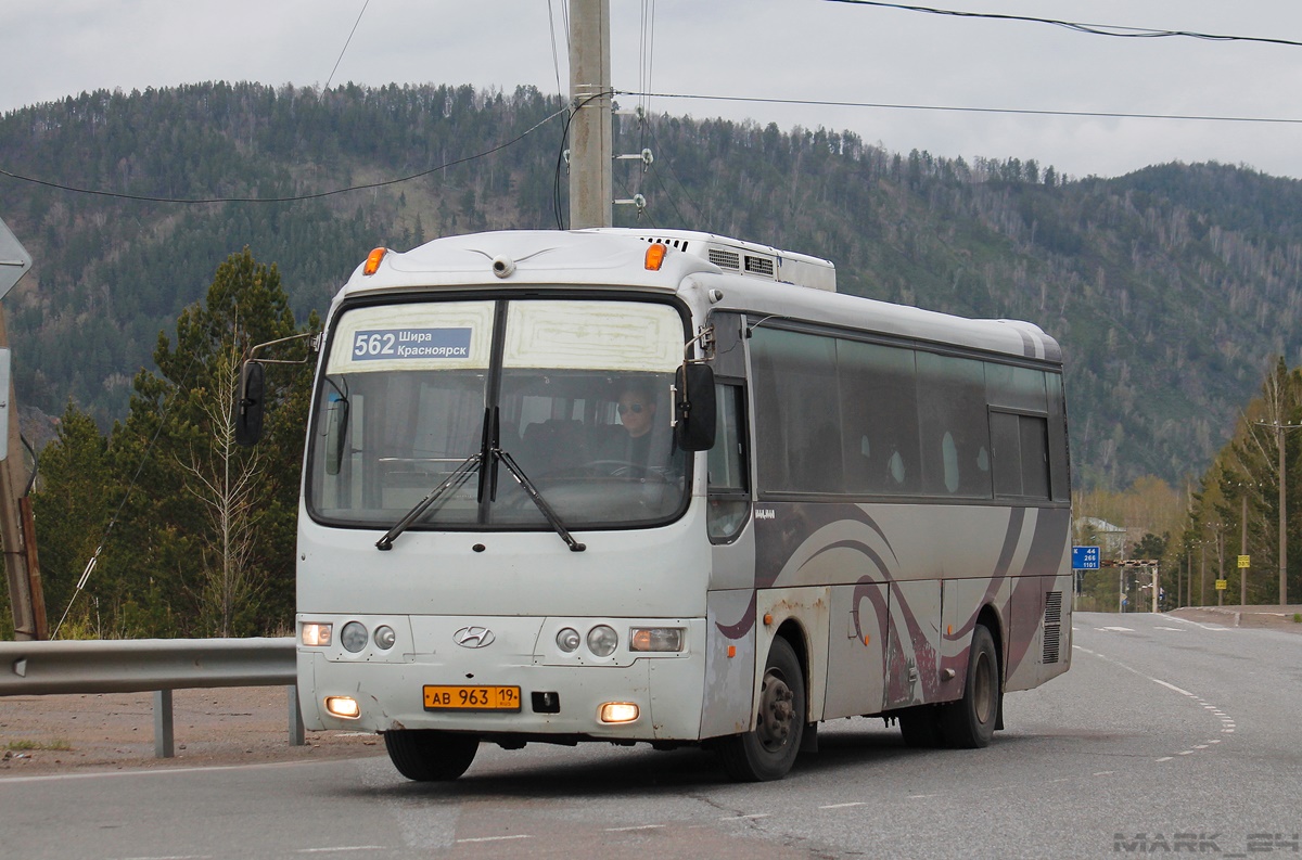 Хакасия, Hyundai AeroTown № АВ 963 19 — Фото — Автобусный транспорт