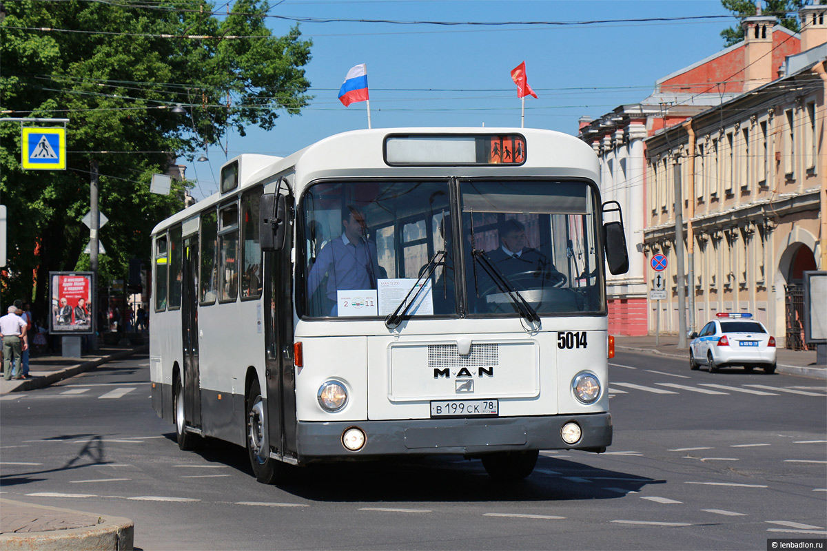 Санкт-Петербург, MAN 192 SL200 № 5014; Санкт-Петербург — IV Петербургский  парад ретро-транспорта 26 мая 2018 г. — Фото — Автобусный транспорт