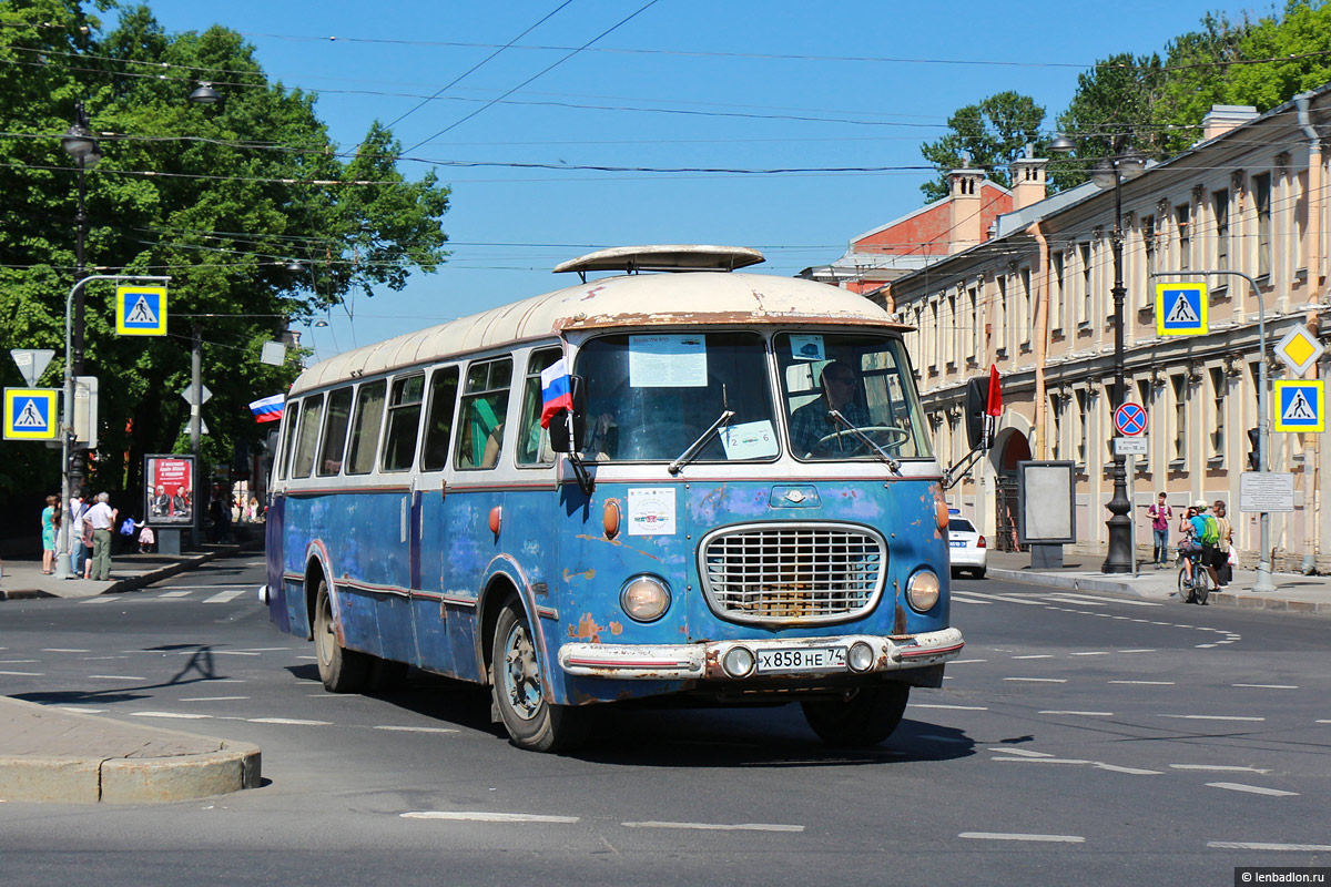 Санкт-Петербург, Škoda 706 RTO № Х 858 НЕ 74; Санкт-Петербург — IV Петербургский парад ретро-транспорта 26 мая 2018 г.