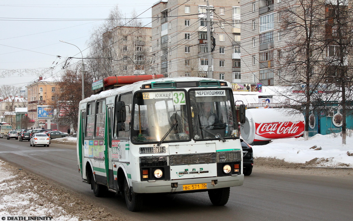 Томская область, ПАЗ-32051-110 № ВС 571 70