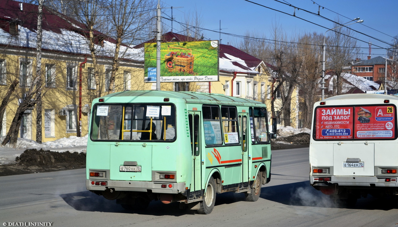 Томская область, ПАЗ-32054 № Е 760 ХХ 70