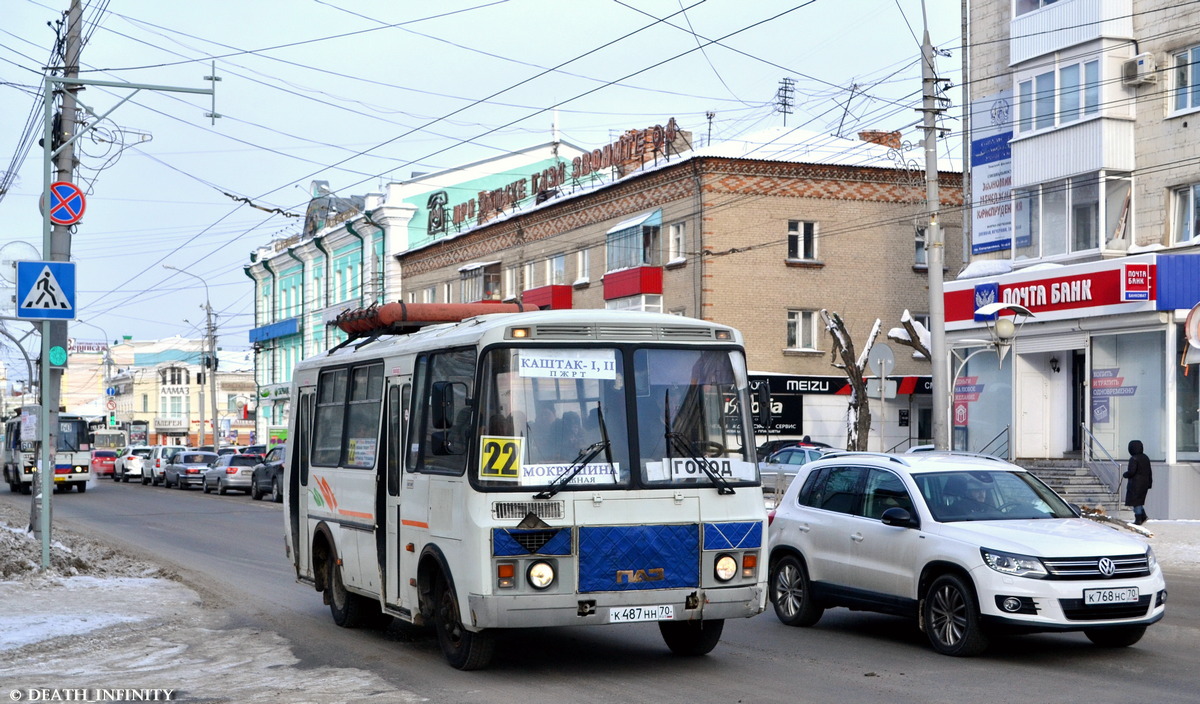 Томская область, ПАЗ-32054 № К 487 НН 70