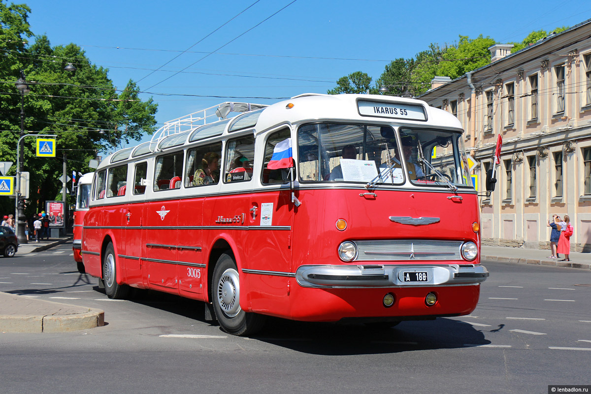 Εσθονία, Ikarus  55.52 # A 188; Saint Petersburg — IV St.Petersburg Retro Transport Parade, May 26, 2018