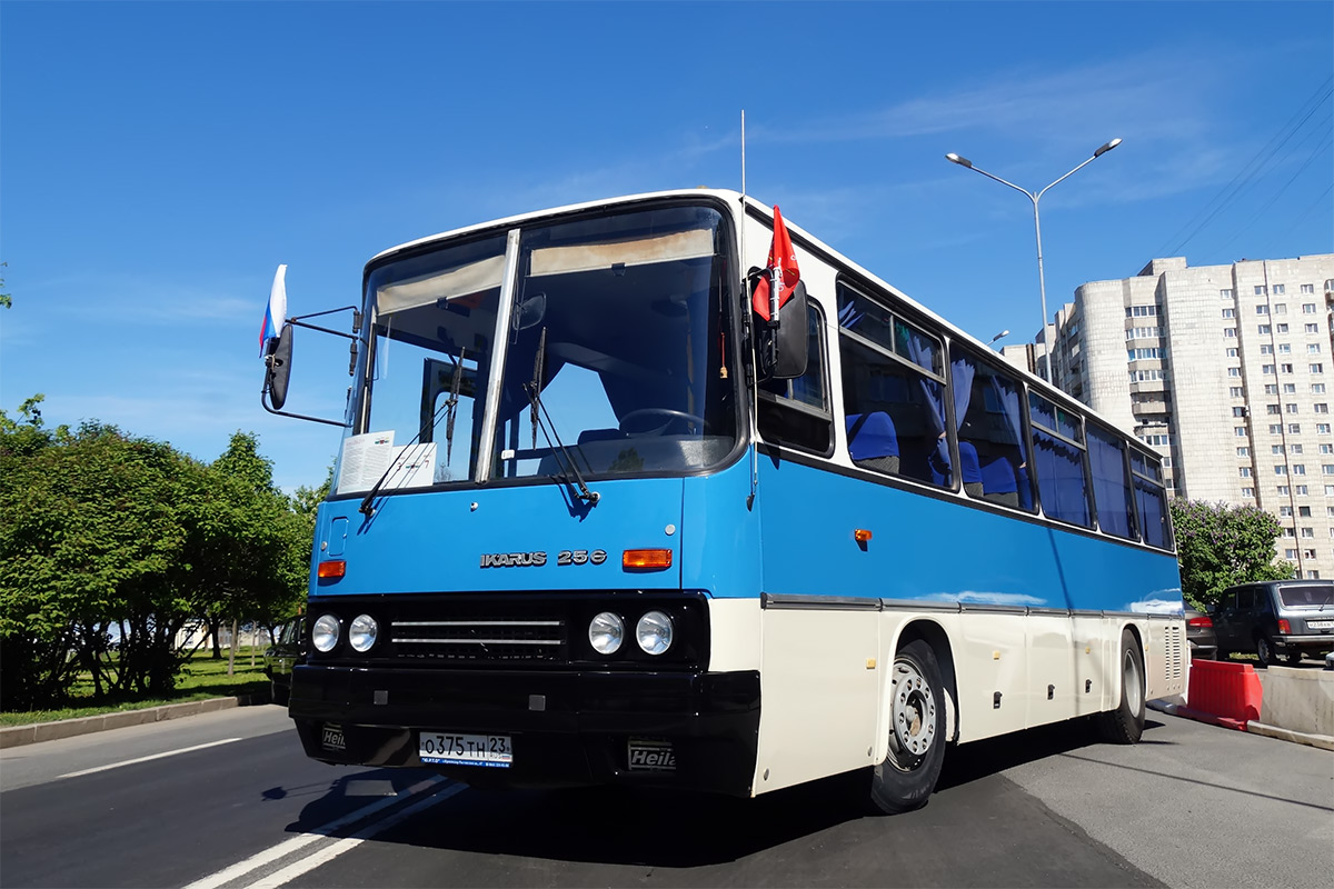 Obwód rostowski, Ikarus 256.21H Nr О 375 ТН 23; Sankt Petersburg — IV St.Petersburg Retro Transport Parade, May 26, 2018