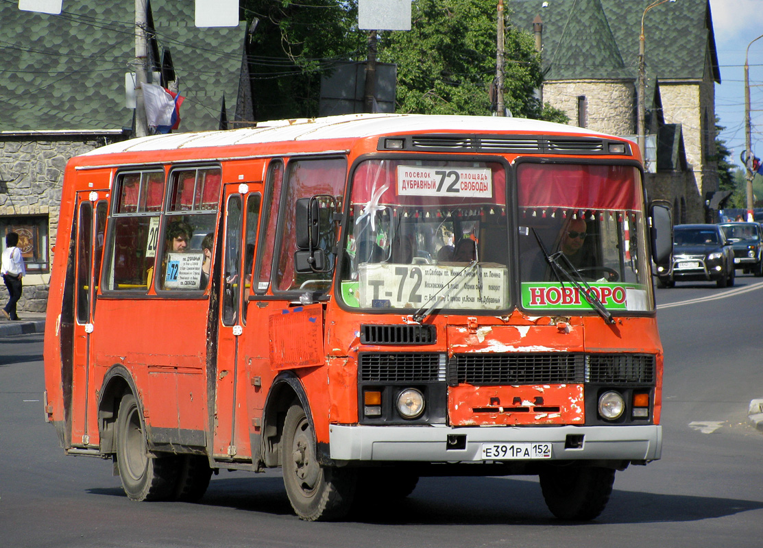 Нижегородская область, ПАЗ-32054 № Е 391 РА 152