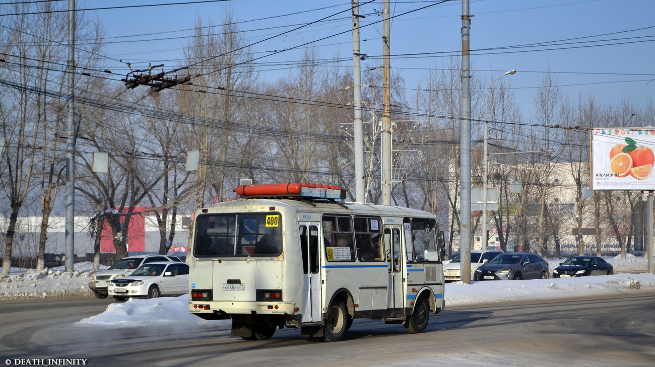 Томская область, ПАЗ-32054 № К 455 КО 70