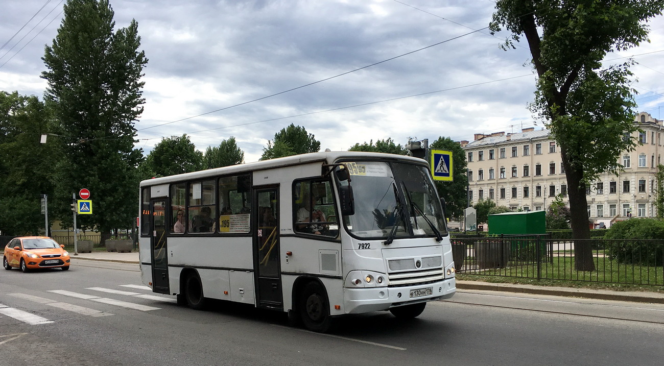 Санкт-Петербург, ПАЗ-320402-05 № 7922