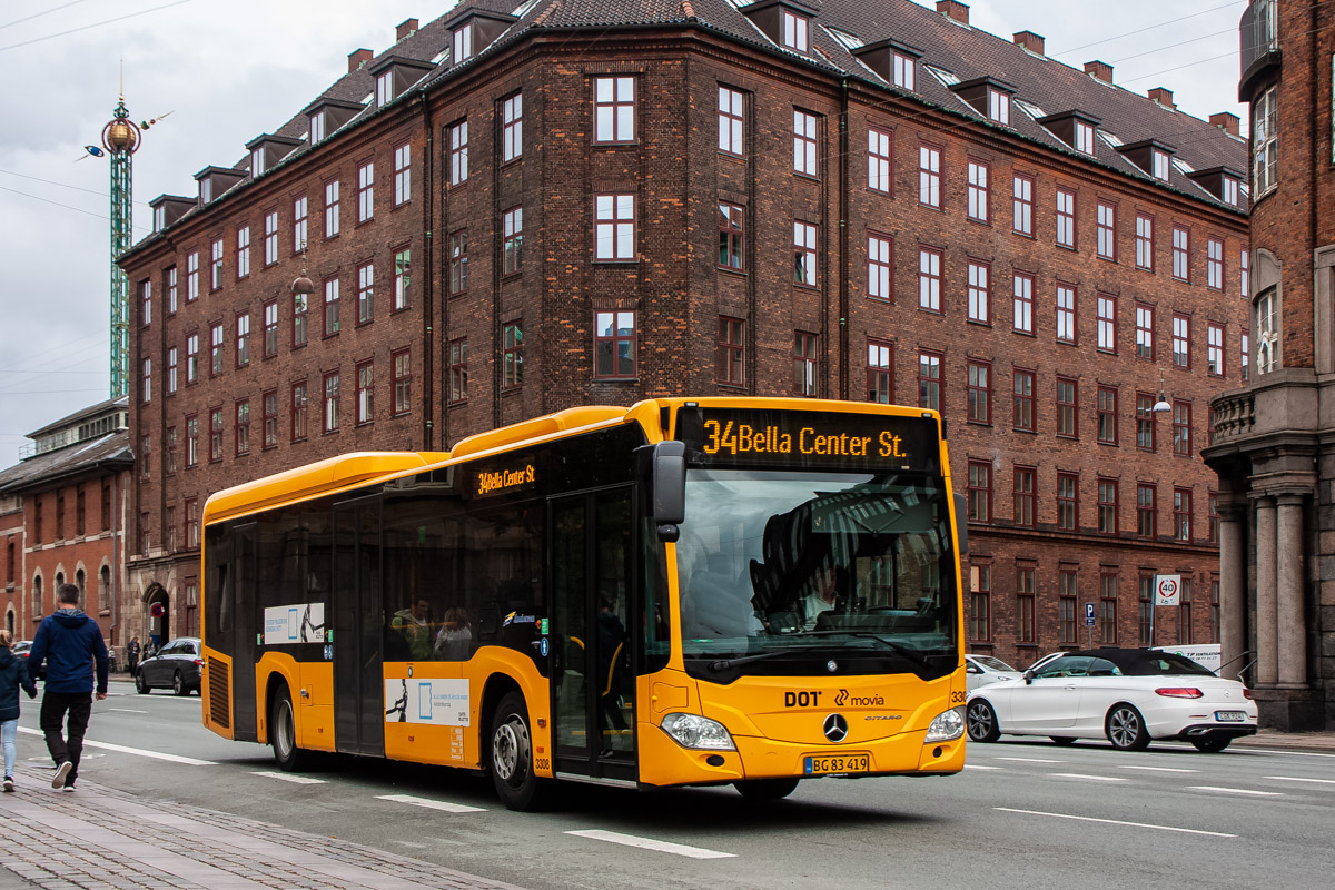 Дания, Mercedes-Benz Citaro C2 LE № 3308