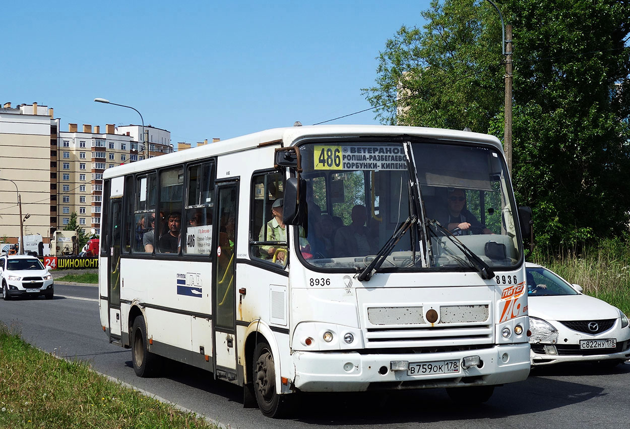 Санкт-Петербург, ПАЗ-320412-05 № 8936