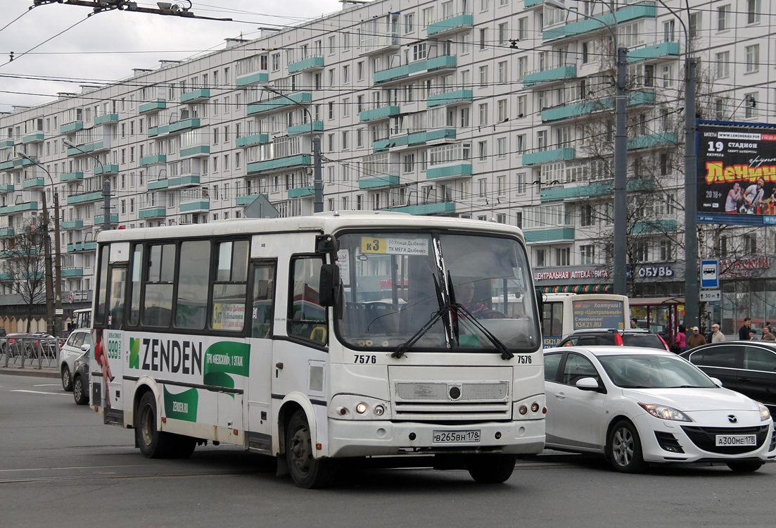 Санкт-Петербург, ПАЗ-320412-05 № 7576