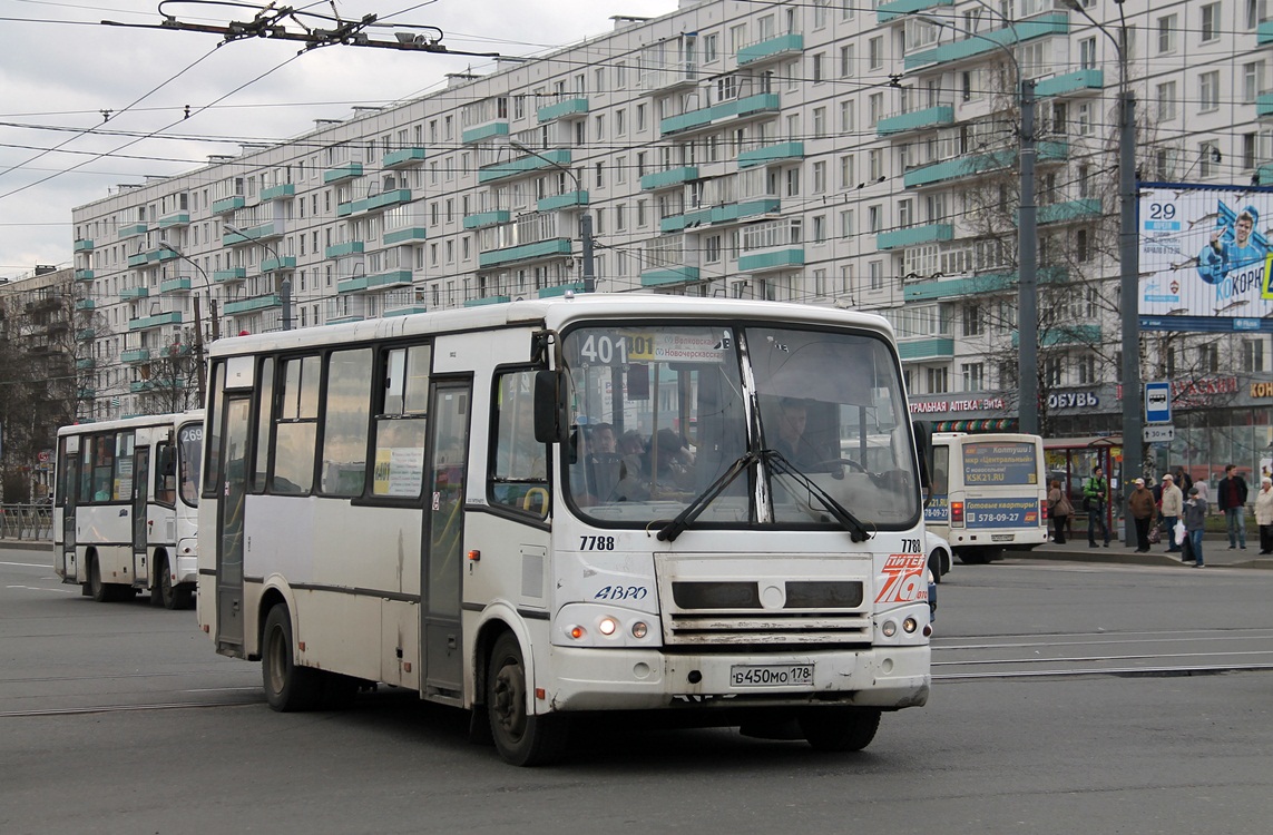 Санкт-Петербург, ПАЗ-320412-05 № 7788