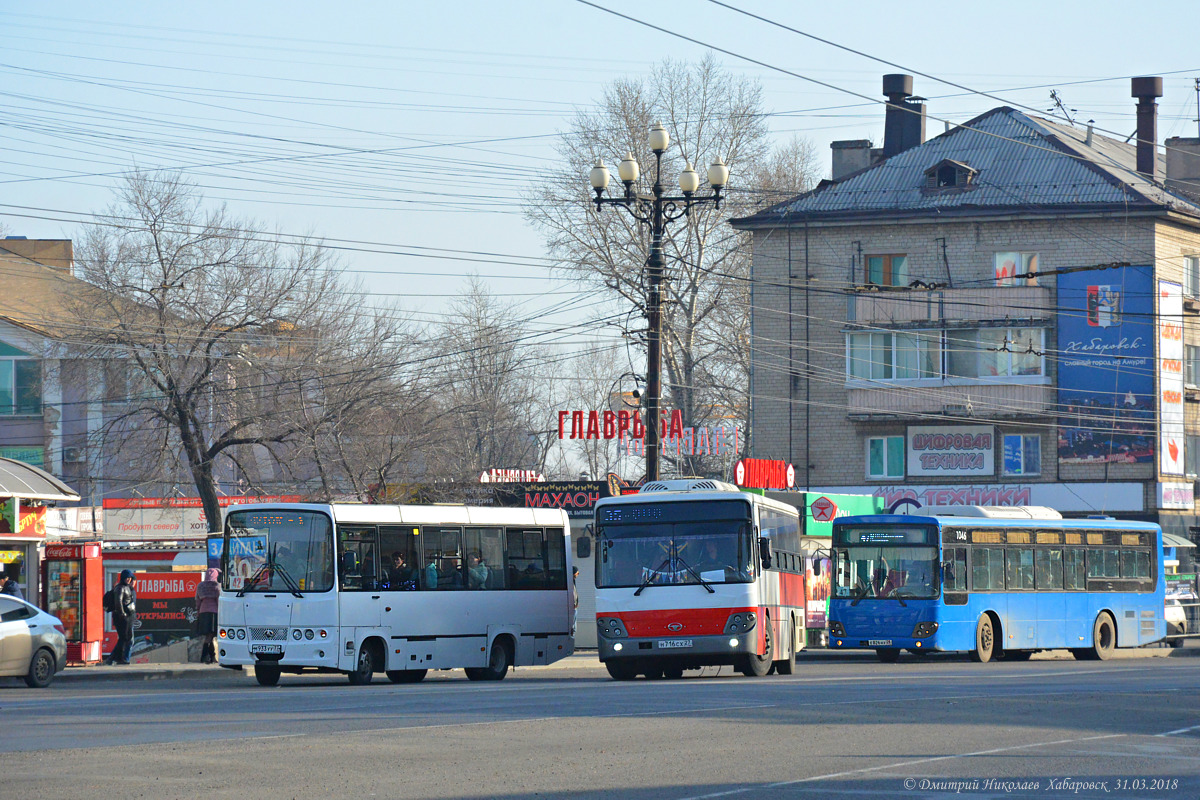 Хабаровский край, BAW 2245 Street № 5505; Хабаровский край, Daewoo BS106 Royal City (Busan) № 5750; Хабаровский край, Daewoo BC212MA № 5055; Хабаровский край — Разные фотографии