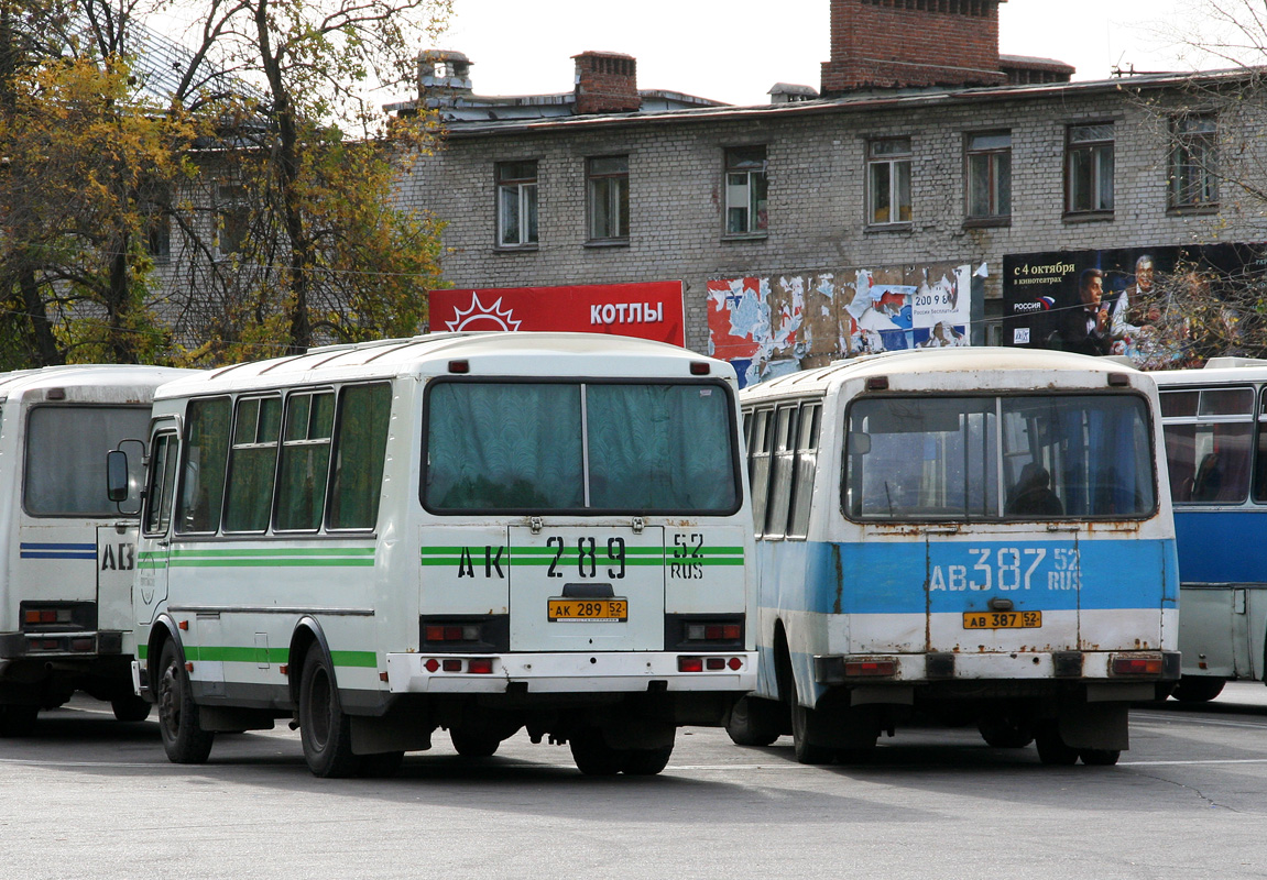 Нижегородская область, ПАЗ-32053-07 № АК 289 52; Нижегородская область, ПАЗ-3205 (00) № АВ 387 52