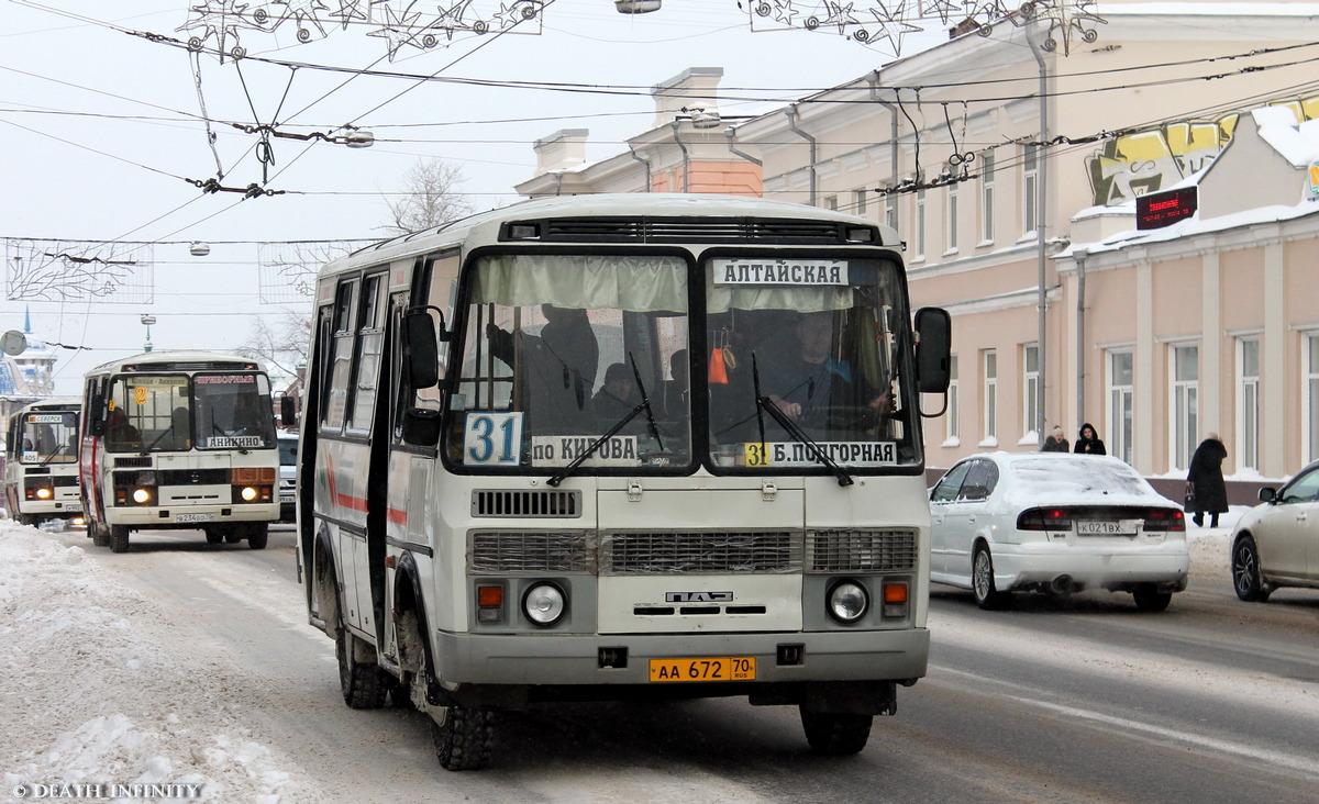 Томская область, ПАЗ-32054 № АА 672 70