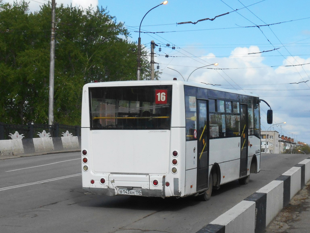 Свердловская область, Богдан А20111 № В 143 АН 196