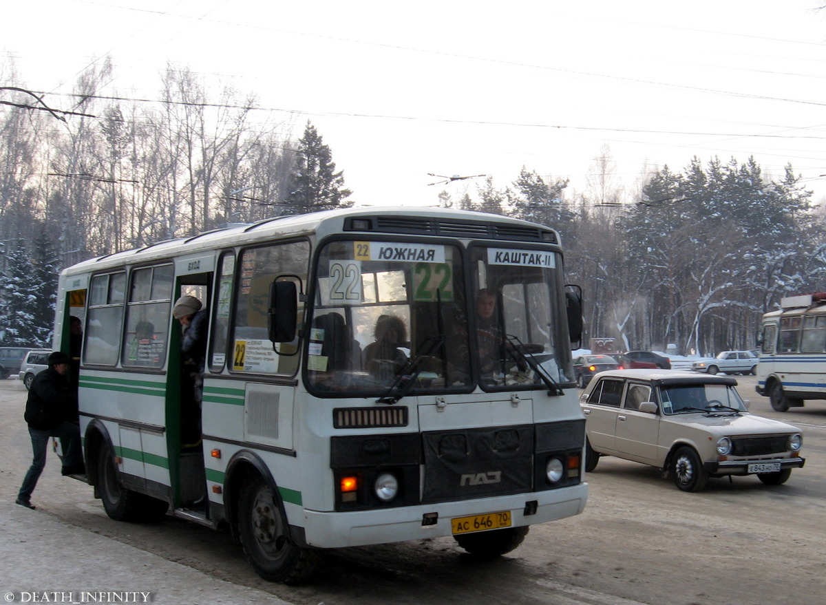 Томская область, ПАЗ-32054 № АС 646 70