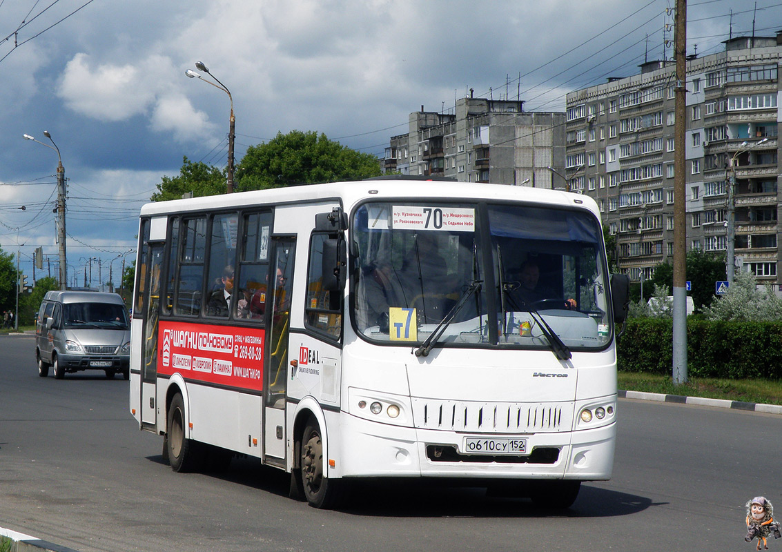 Nizhegorodskaya region, PAZ-320412-04 "Vector" # О 610 СУ 152