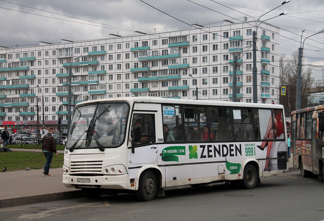 Санкт-Петербург, ПАЗ-320412-05 № 7586