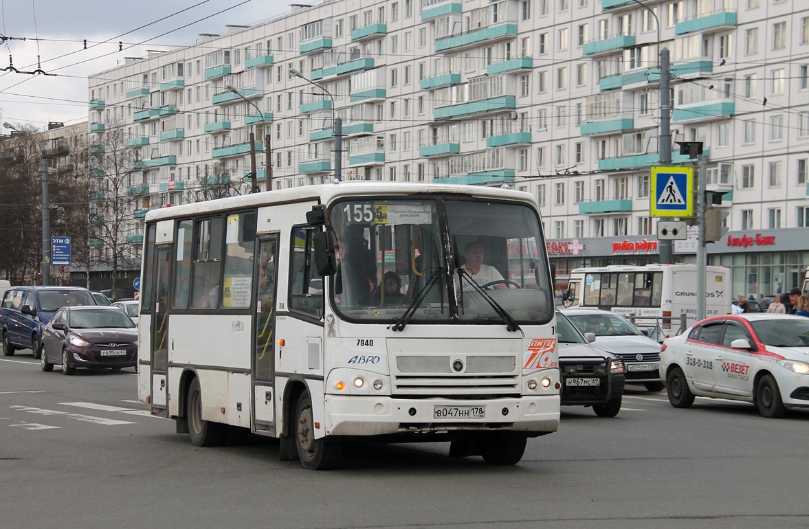 Санкт-Петербург, ПАЗ-320402-05 № 7940