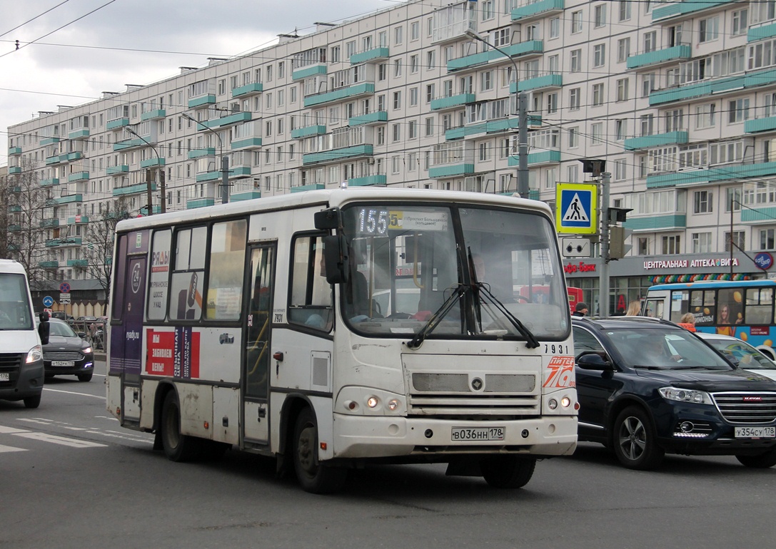 Санкт-Петербург, ПАЗ-320402-05 № 7931