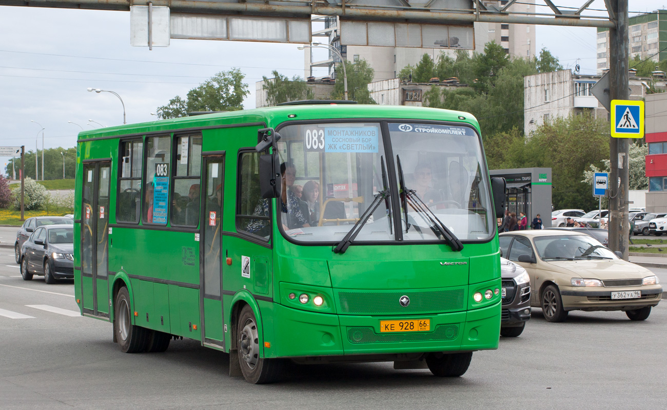 Свердловская область, ПАЗ-320414-04 "Вектор" (1-2) № КЕ 928 66