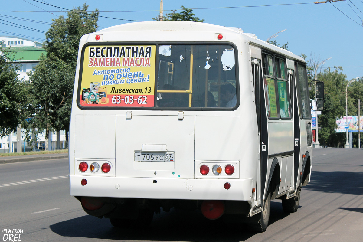 Oryol region, PAZ-32054 # Т 706 УС 57