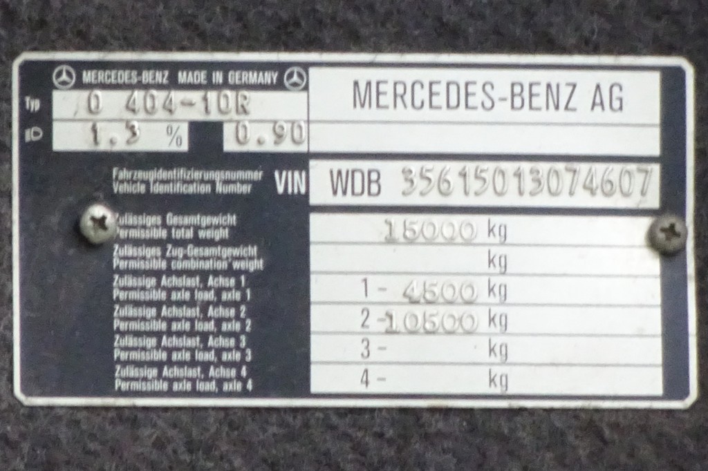 Владимирская область, Mercedes-Benz O404-10RHD-L № О 876 МК 33