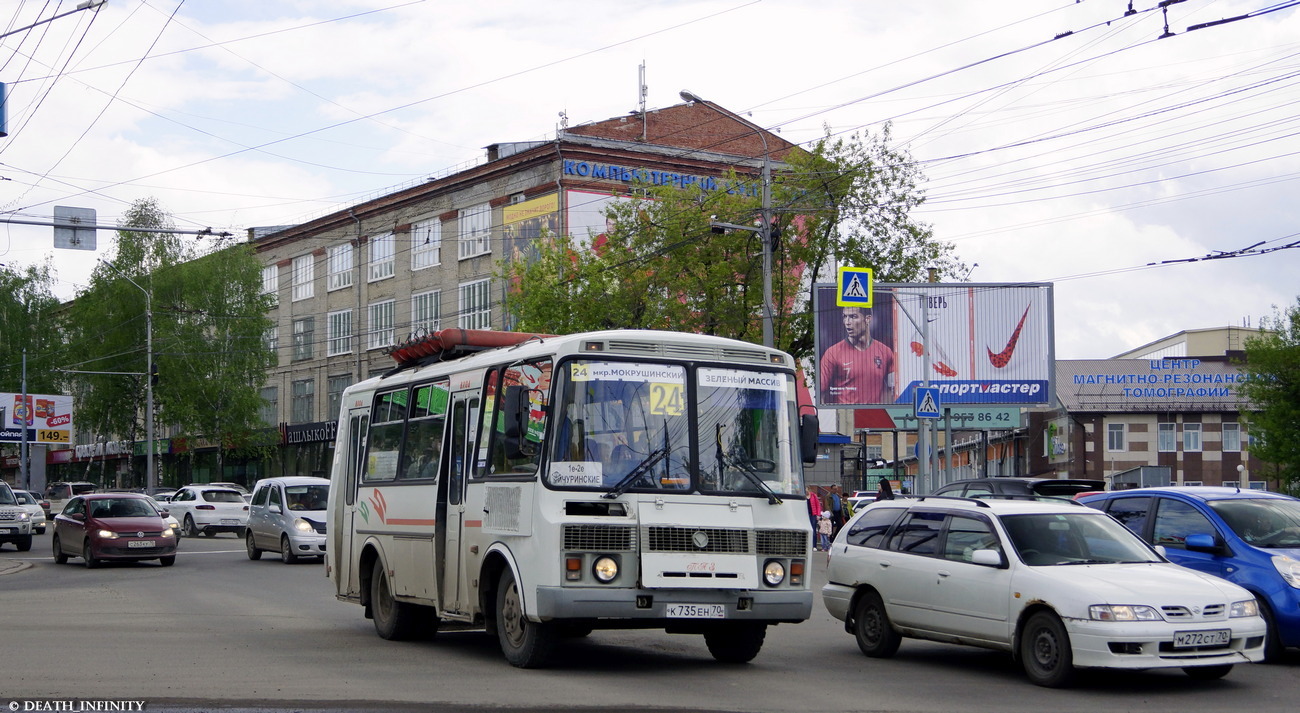 Tomsk region, PAZ-32054 # К 735 ЕН 70