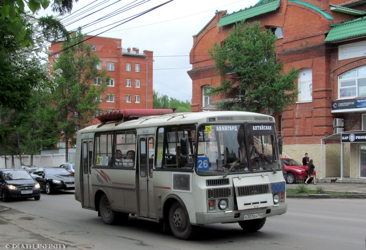 Томская область, ПАЗ-32054 № Х 307 ЕН 142