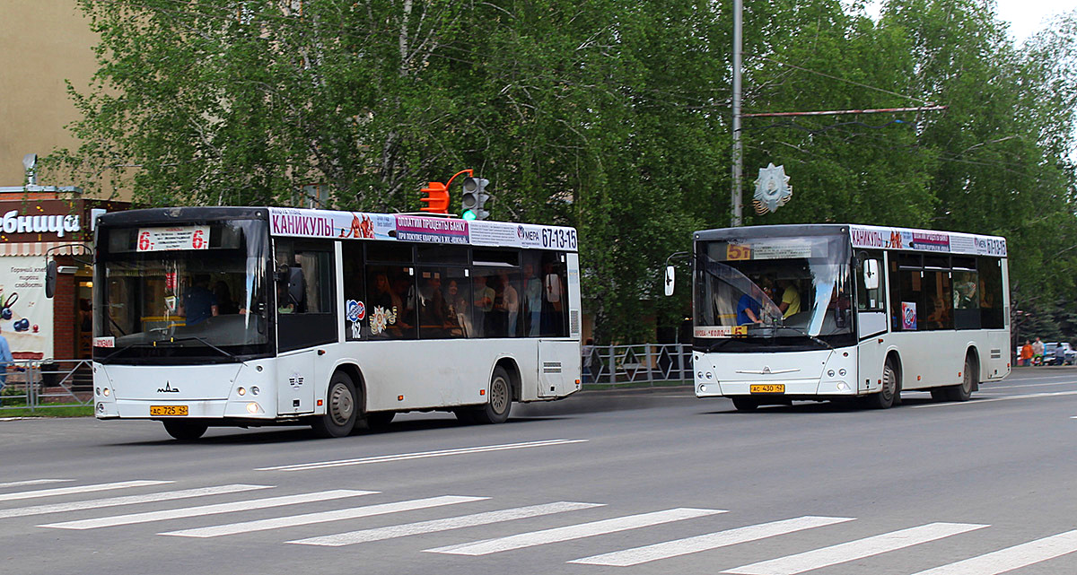 Kemerovo region - Kuzbass, MAZ-206.068 № 162; Kemerovo region - Kuzbass, MAZ-206.068 № 073