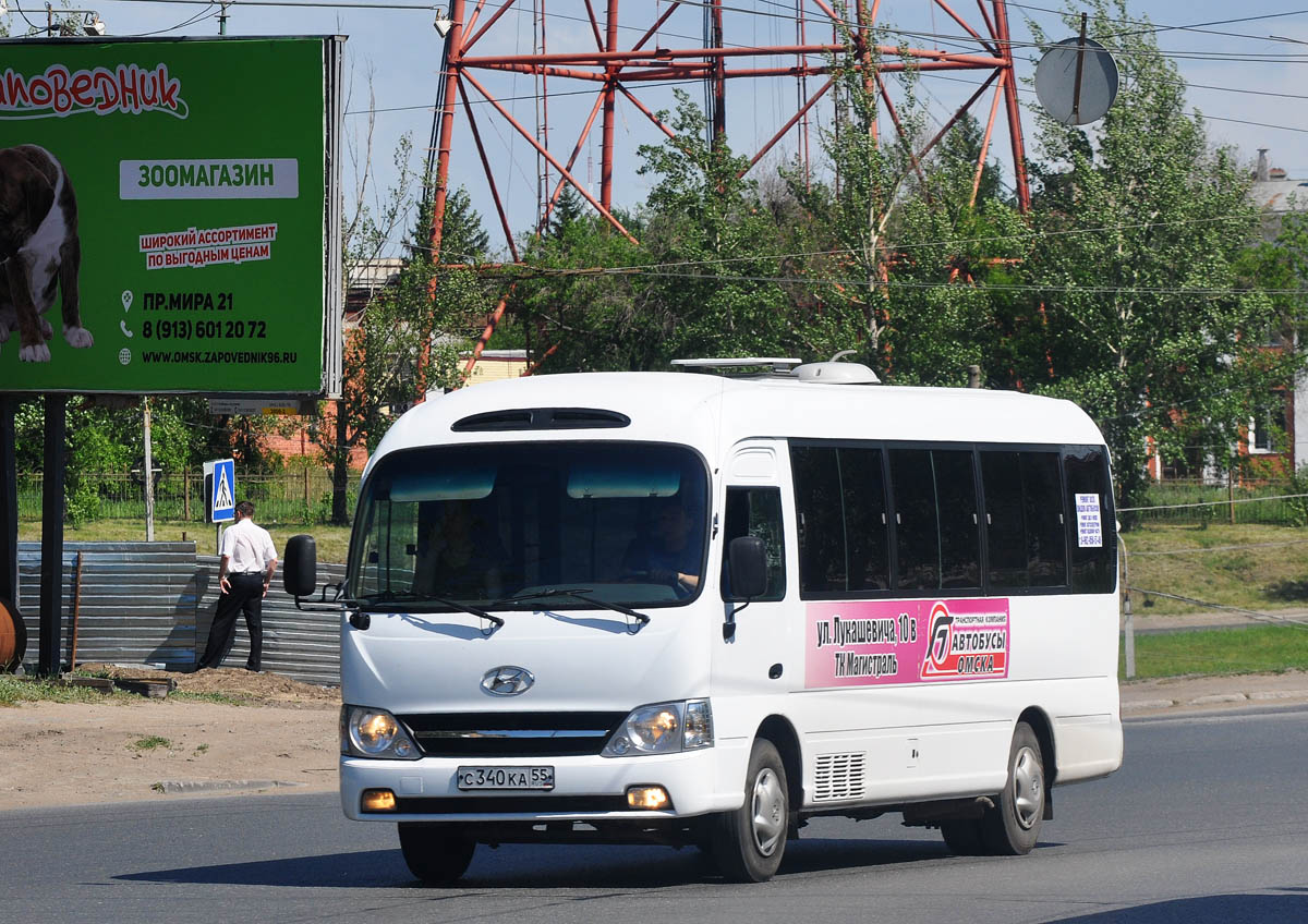 Омская область, Hyundai County Deluxe № С 340 КА 55