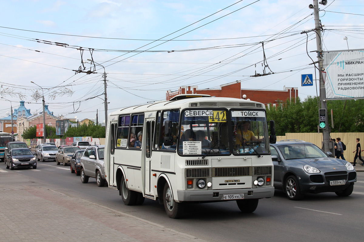 Томская область, ПАЗ-32053 № Е 105 УН 70