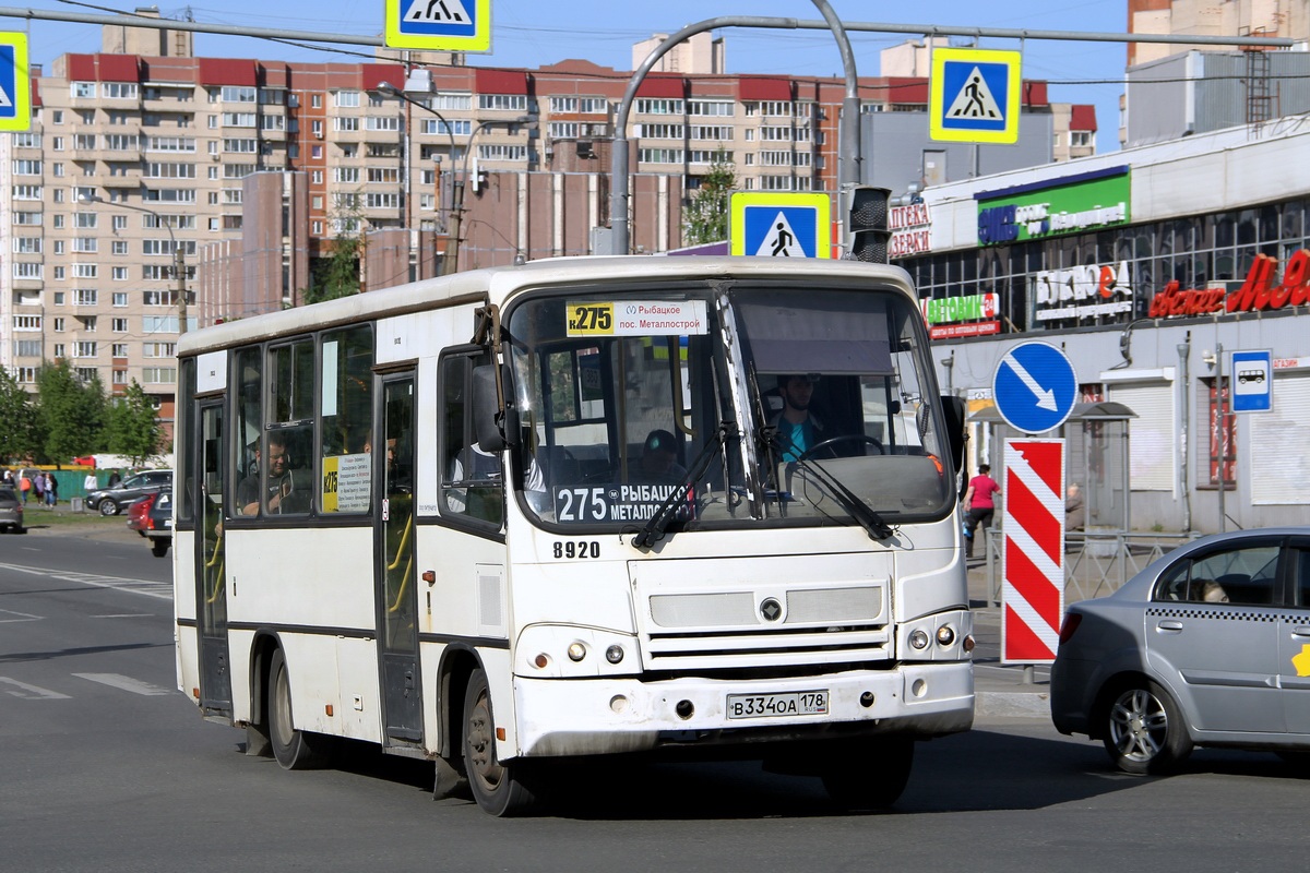 Санкт-Петербург, ПАЗ-320402-05 № 8920