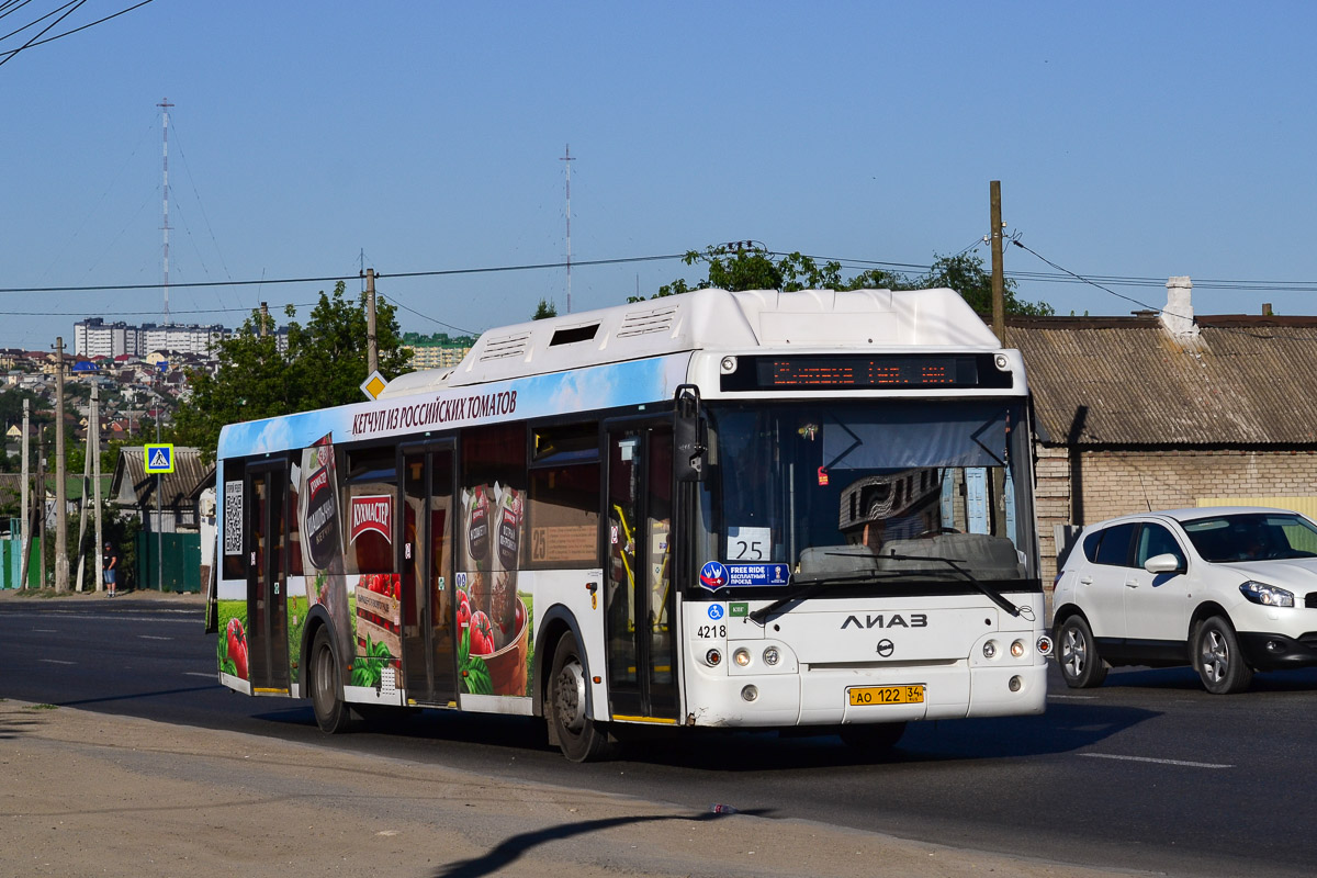 Волгоградская область, ЛиАЗ-5292.67 (CNG) № 4218