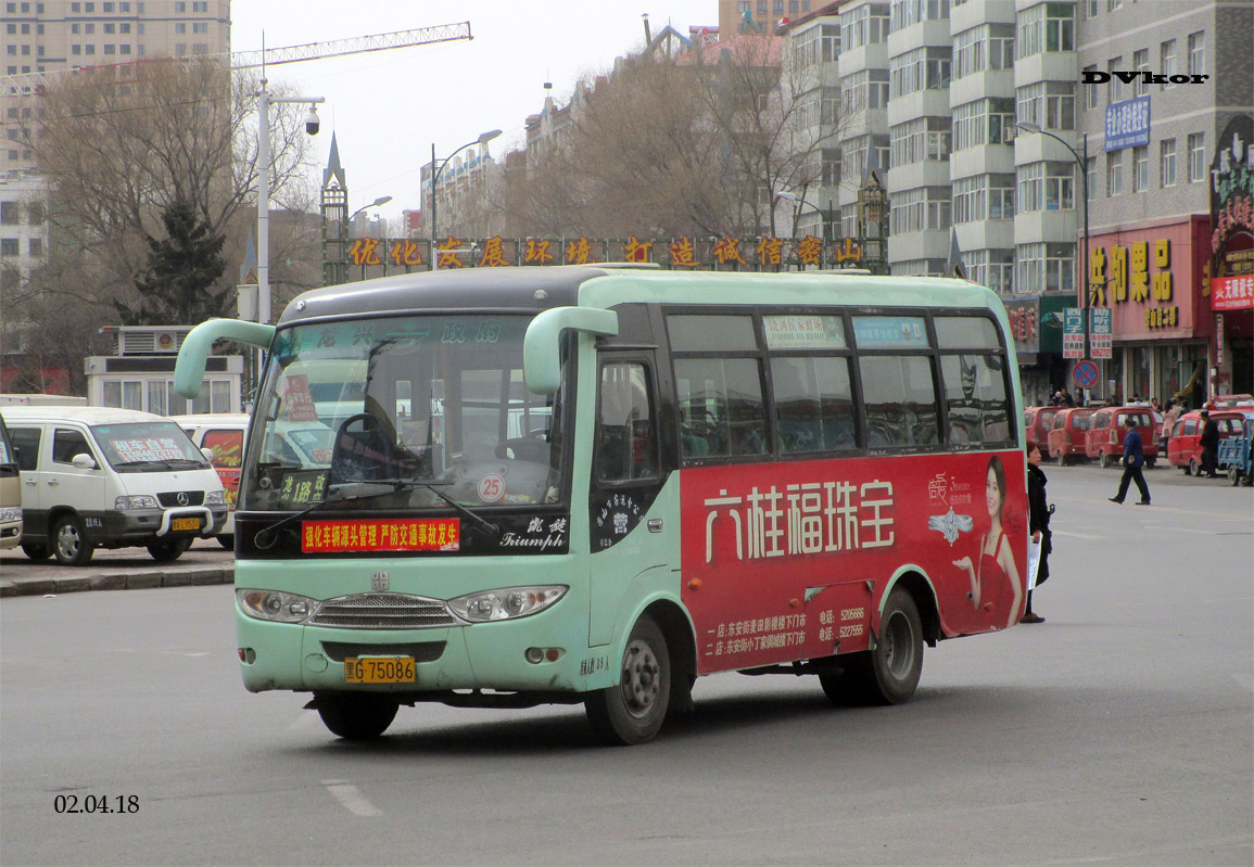 Китай, Zhong Tong LCK6660D3G № 黑G 75086