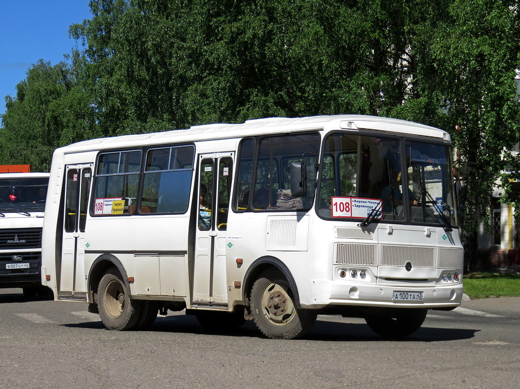 Кировская область, ПАЗ-320540-22 № А 100 ТА 43