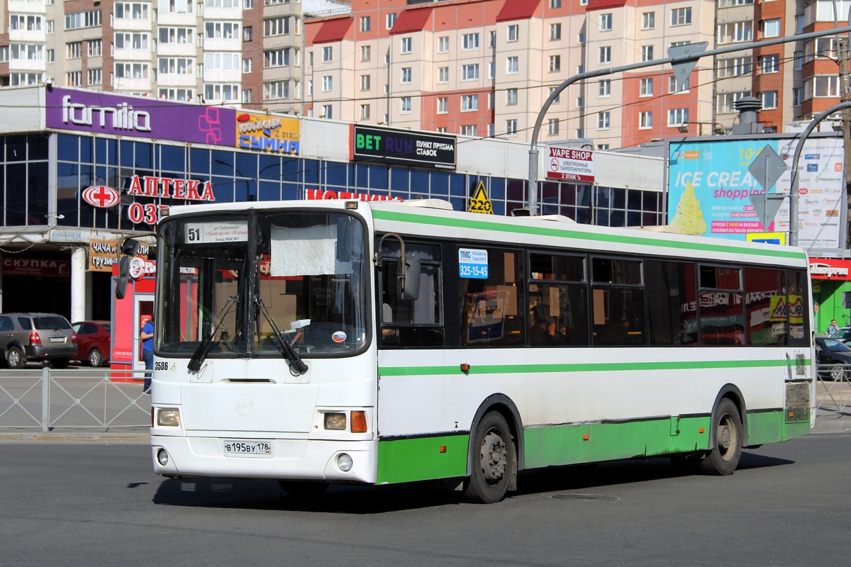 Санкт-Петербург, ЛиАЗ-5293.53 № 3586