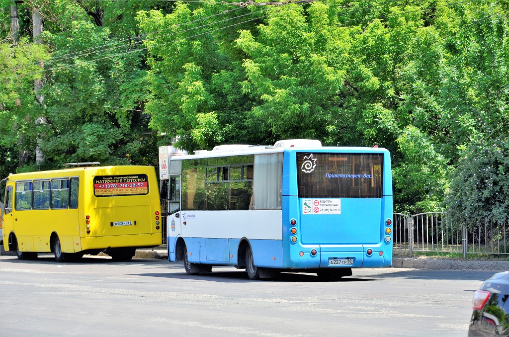 Республика Крым, Богдан А09202 (ЛуАЗ) № В 908 МТ 82; Республика Крым, Богдан А20111 № А 227 ТР 82